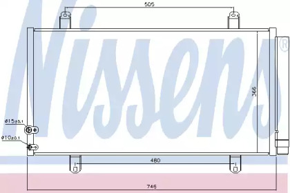 Конденсатор, кондиционер NISSENS 940443