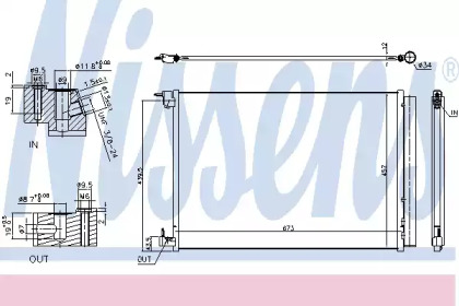 Конденсатор, кондиционер NISSENS 940519