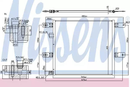 Конденсатор, кондиционер NISSENS 940541