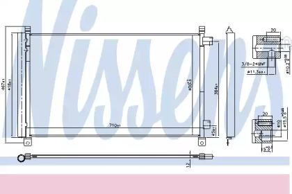 Конденсатор, кондиционер NISSENS 940548