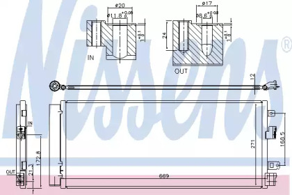 Конденсатор, кондиционер NISSENS 940568