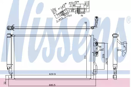 Конденсатор, кондиционер NISSENS 940590