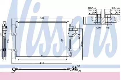 Конденсатор, кондиционер NISSENS 940592