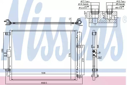 Конденсатор, кондиционер NISSENS 940598