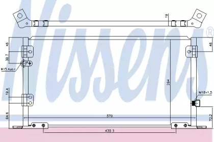 Конденсатор, кондиционер NISSENS 940608