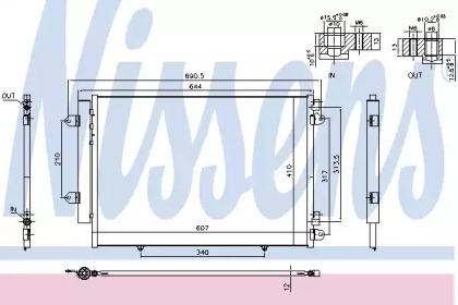 Конденсатор, кондиционер NISSENS 940691