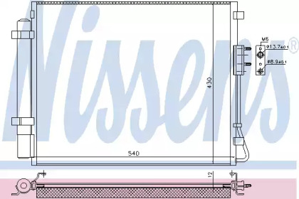 Конденсатор, кондиционер NISSENS 940726