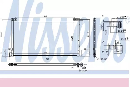 Конденсатор, кондиционер NISSENS 940803