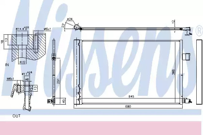 Конденсатор, кондиционер NISSENS 940808