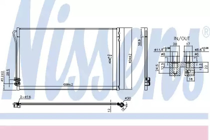 Конденсатор, кондиционер NISSENS 941054