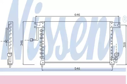 Конденсатор, кондиционер NISSENS 94348