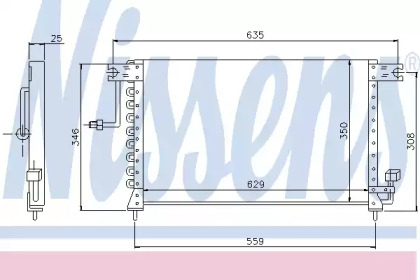 Конденсатор, кондиционер NISSENS 94033