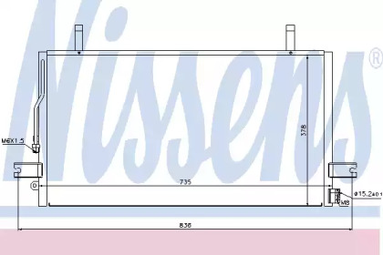 Конденсатор, кондиционер NISSENS 94500