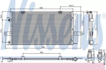 Конденсатор, кондиционер NISSENS 94652