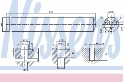 Осушитель, кондиционер NISSENS 95522