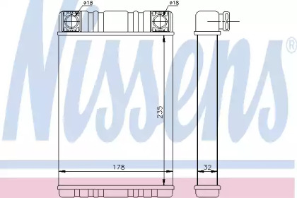 Теплообменник NISSENS 72028