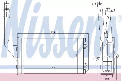 Теплообменник NISSENS 71143