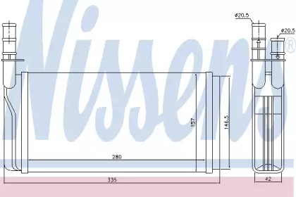 Теплообменник NISSENS 70011