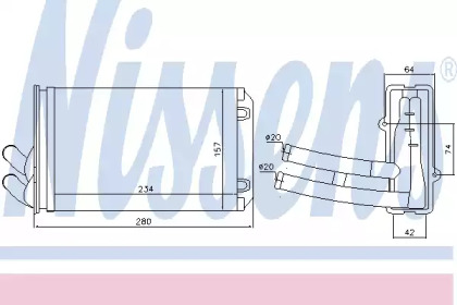 Теплообменник NISSENS 70222