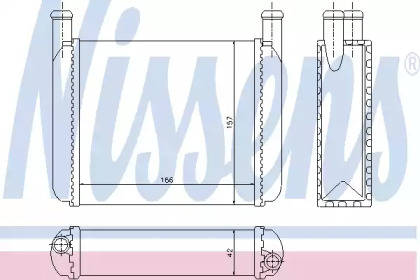 Теплообменник, отопление салона NISSENS 70010