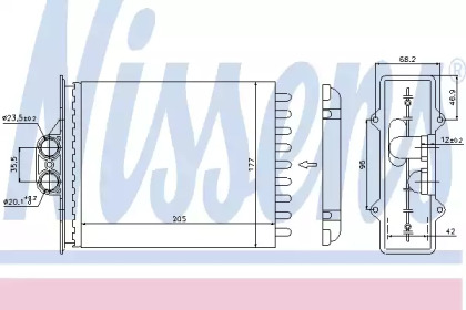 Теплообменник NISSENS 72657