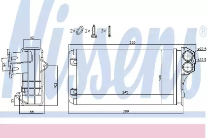 Теплообменник NISSENS 72941