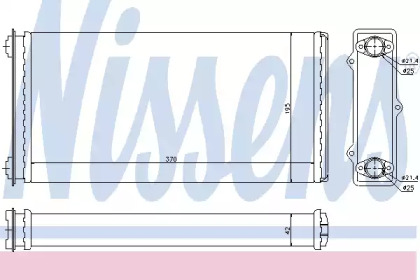 Теплообменник, отопление салона NISSENS 71301