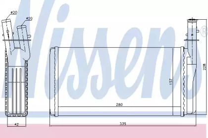 Теплообменник NISSENS 70016