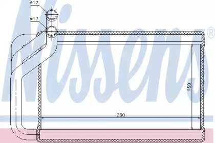 Теплообменник, отопление салона NISSENS 77532