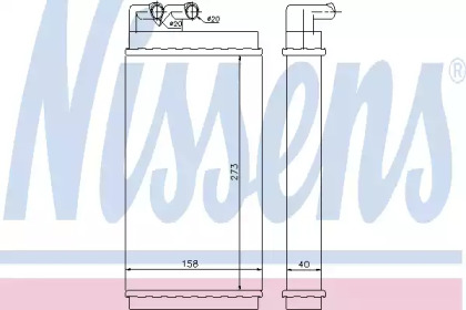 Теплообменник NISSENS 70230