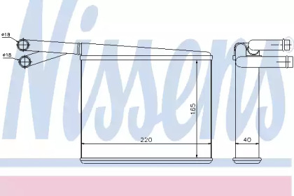 Теплообменник NISSENS 72043