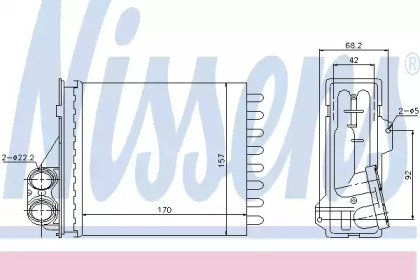 Теплообменник, отопление салона NISSENS 76512