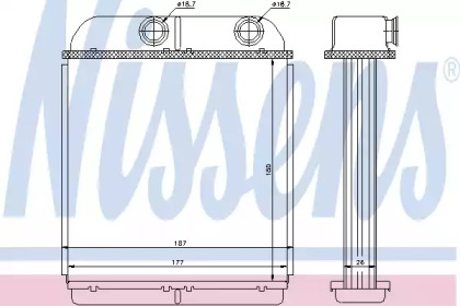 Теплообменник NISSENS 73644