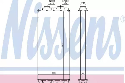 Теплообменник, отопление салона NISSENS 72048