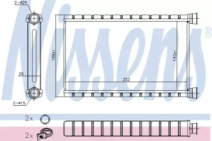 Теплообменник NISSENS 70527