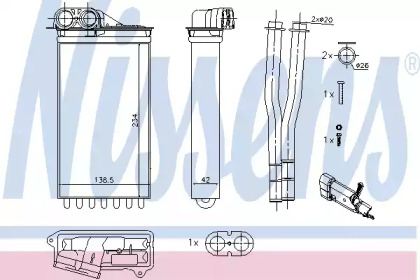 Теплообменник NISSENS 71161