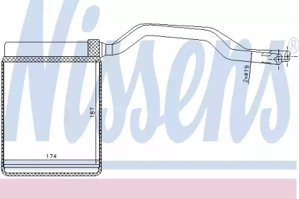 Теплообменник, отопление салона NISSENS 71777