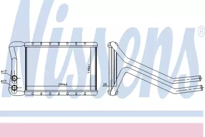Теплообменник, отопление салона NISSENS 707073