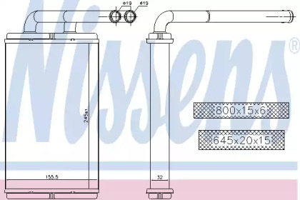 Теплообменник NISSENS 73676