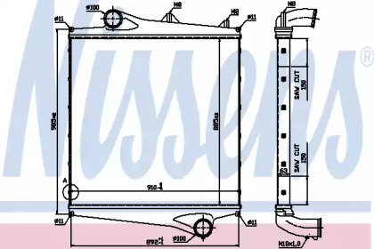 Интеркулер NISSENS 96961