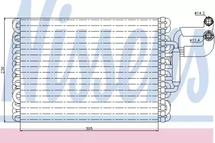 Испаритель, кондиционер NISSENS 92059