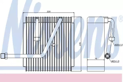 Испаритель NISSENS 92147