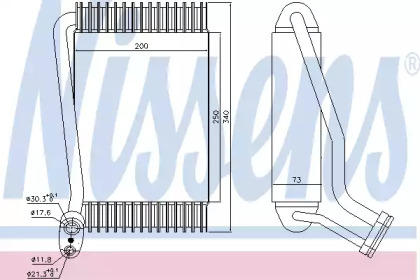 Испаритель NISSENS 92143