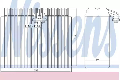 Испаритель NISSENS 92171