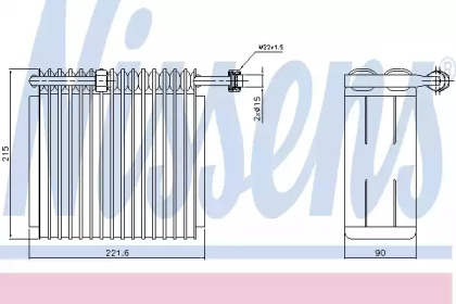 Испаритель, кондиционер NISSENS 92199