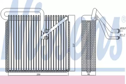 Испаритель NISSENS 92190