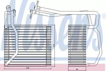 Испаритель, кондиционер NISSENS 92194