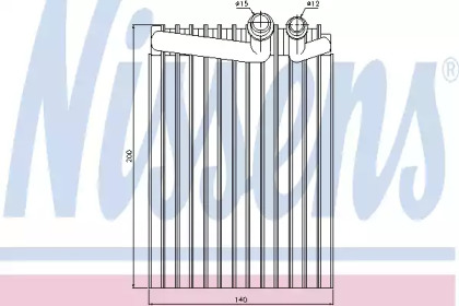 Испаритель NISSENS 92249