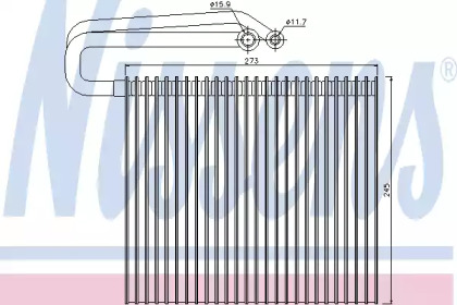 Испаритель NISSENS 92165