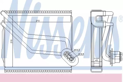 Испаритель, кондиционер NISSENS 92292